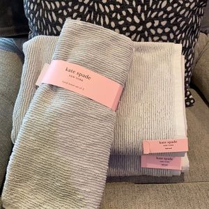 Kate Spade Light Gray Bath & Hand Towel Collection